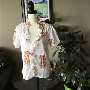 Donated -Ruffled button up top